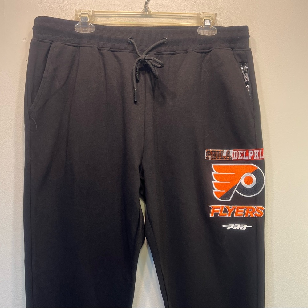 Pro Standard Luxury Athletic Collection Philadelphia Flyers Sweatpants NEW Sz L - Picture 2 of 13